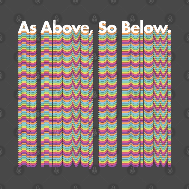 As Above, So Below - Mediation Positivity Phrase by DankFutura