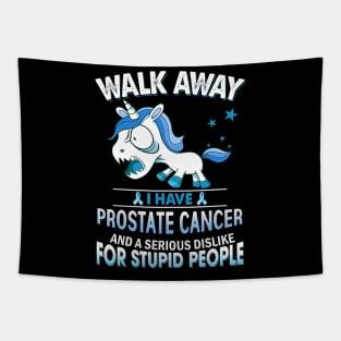 funny prostate cancer grumpy unicorn warrior Tapestry