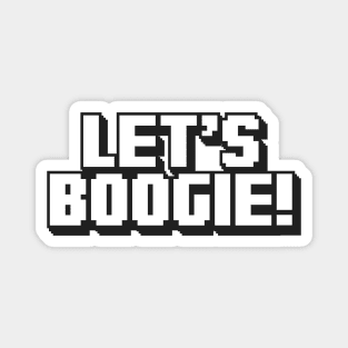 Let's Boogie (Dark Logo - Light) Magnet