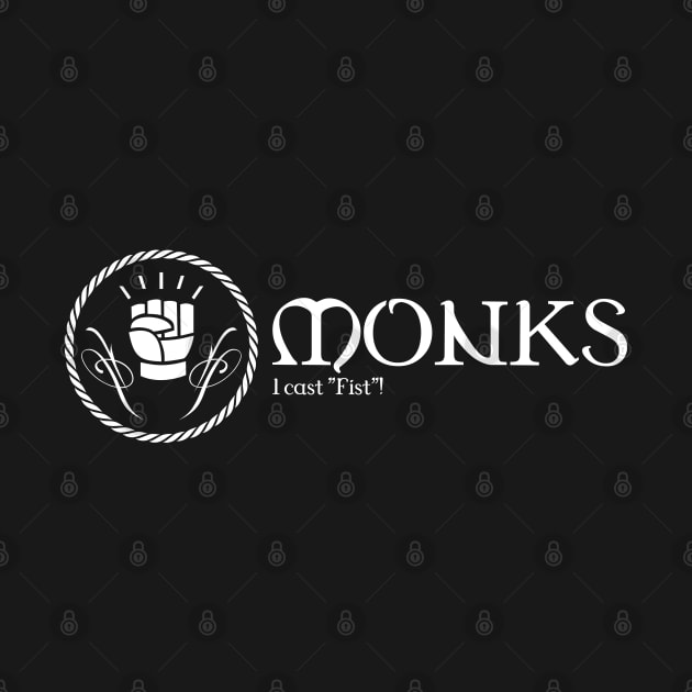 Monk Character Class TRPG Tabletop RPG Gaming Addict by dungeonarmory