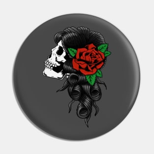 Lady Skull Pin