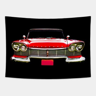 Plymouth Belvedere 1950s classic car red Tapestry