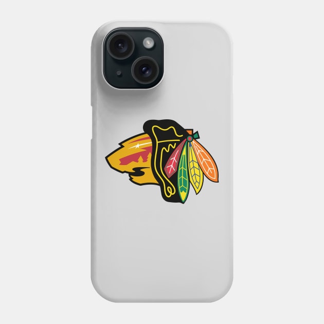 Chicago Wild - Minnesota Blackhawks logo mashup Phone Case by phneep