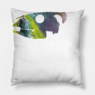 Goat Skull Art Pillow