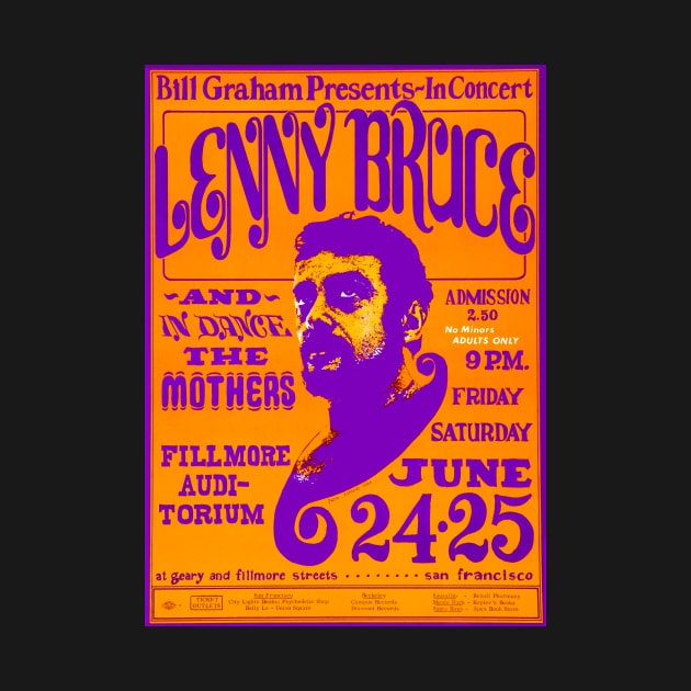 Lenny Bruce Live Poster by Scum & Villainy