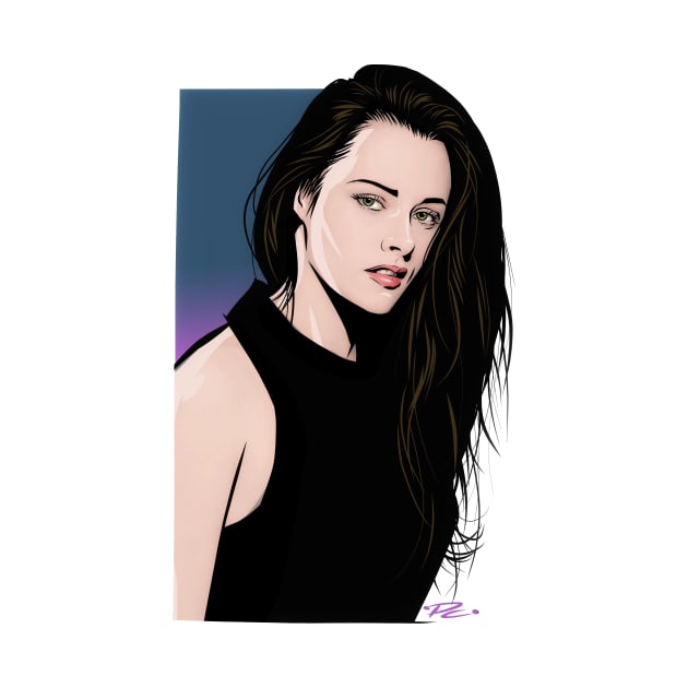 Kristen Stewart - An illustration by Paul Cemmick by PLAYDIGITAL2020