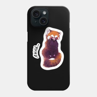 Shy Red Panda Phone Case