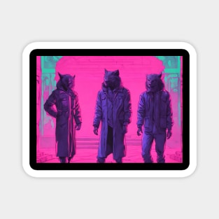 Three wolves Magnet