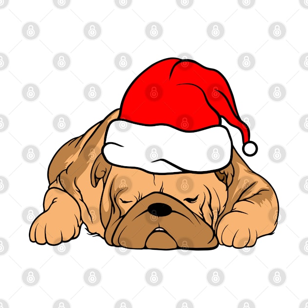 Bulldog Santa by Dojaja