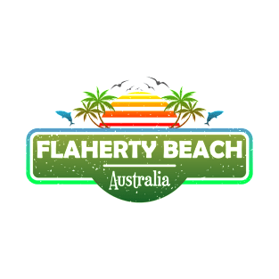 Flaherty Beach Australia, Yorke Peninsula, SA, Tropical Palm Trees Sunset – Summer T-Shirt