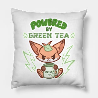 Cute Fox Powered by GREEN TEA leaf Pillow