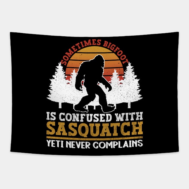 Sometimes Bigfoot Is Confused With Sasquatch - Yeti Never Tapestry by Anassein.os