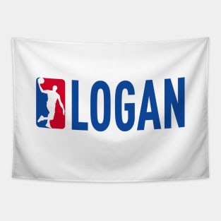 Logan NBA Basketball Custom Player Your Name T-Shirt Tapestry