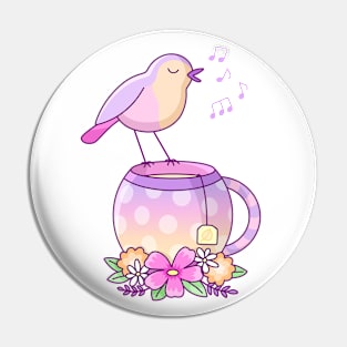 Tea Bird Pin