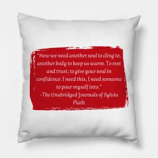 Sylvia Plath Pillow