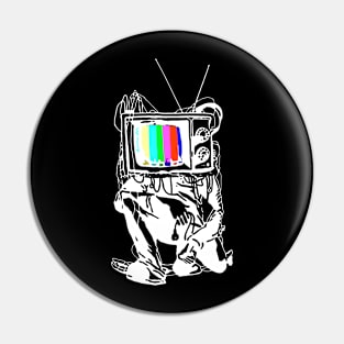 TV Head Colorful Pin