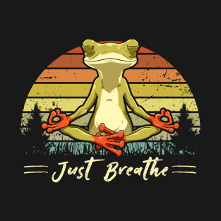 Yoga Frog Just breath T-Shirt