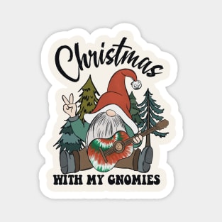 Christmas With My Gnomies Magnet