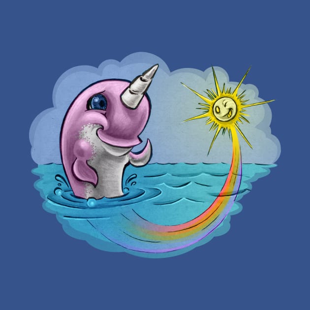 Narwhal Rainbow Sunshine by majanation