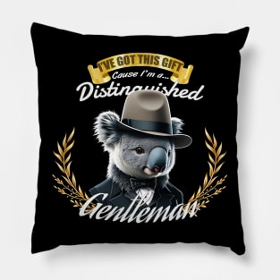 The Distinguished Koala Gentleman Pillow