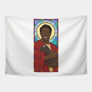 DeMar Derozan Stained Glass Tapestry