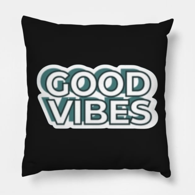 Good Vibes Pillow by CharactersFans