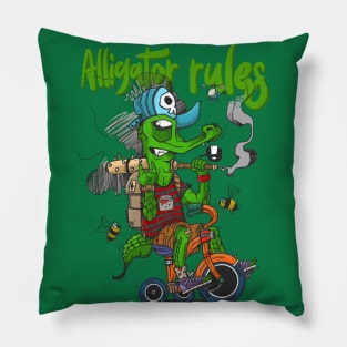 Alligator rules Pillow