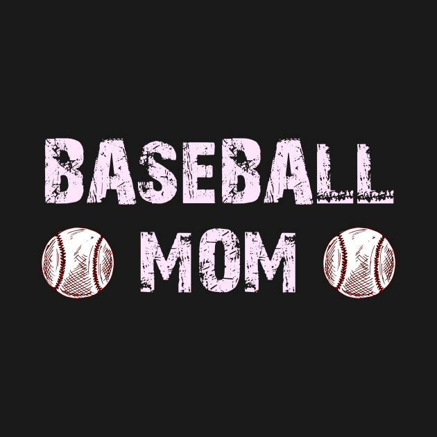 Cute Baseball Mom Design, Gift For Baseball Mama by Blue Zebra