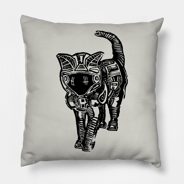 Space cat Pillow by szartwork