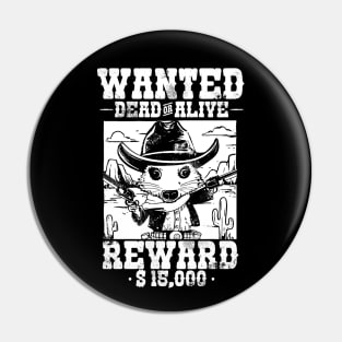 Wanted Opossum Pin