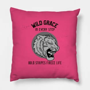Tiger Elegance: Men's & Women's Tiger Print Shirts Pillow