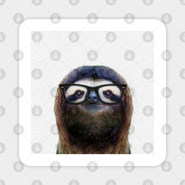 Geek Sloth Magnet by luigitarini