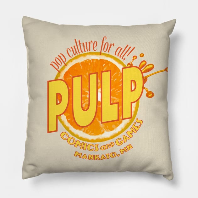 PULP Orange Pillow by PULP Comics and Games