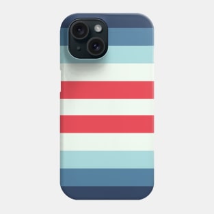 Red and White Line Pattern Phone Case