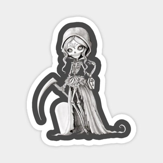 Grim reaper Magnet by mapetitepoupee