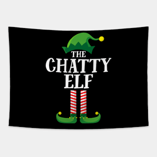 C Ty Elf Family Pajama Tapestry