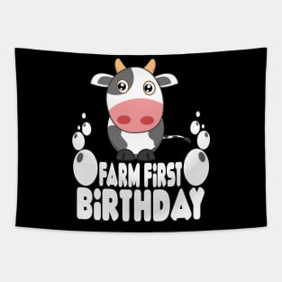 Holy cow l'm one birthday girl Tapestry