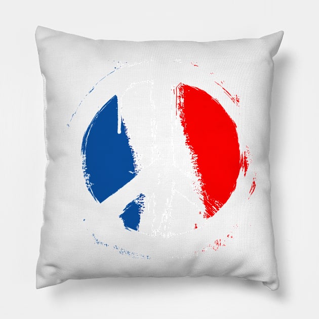 Peace Paris Pillow by weckywerks