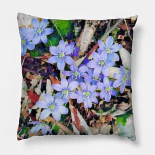 Light purple flowers Pillow