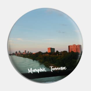 Photo of Memphis Tennessee sunset skyline night sky USA city break Pin