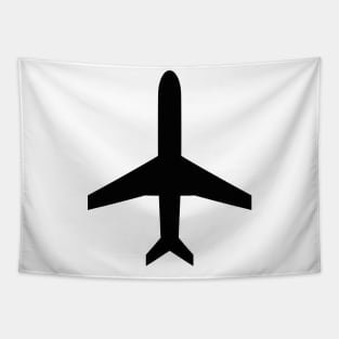 Airplane small minimalist design Tapestry