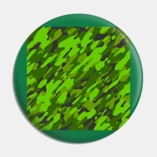 Green Camouflage Pin