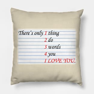 I love you Pillow