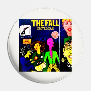 Grotesque 1980 Post Punk Throwback Indie Rock Pin