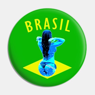 Brasil Bikini Flag Pin