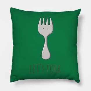 Let's Fork Pillow