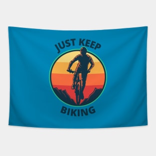 just keep biking Tapestry