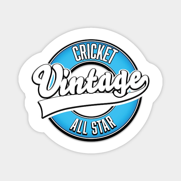 Cricket Vintage All Star retro logo Magnet by nickemporium1