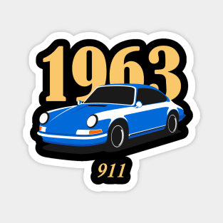 911 Turbocharger Classic Car Magnet