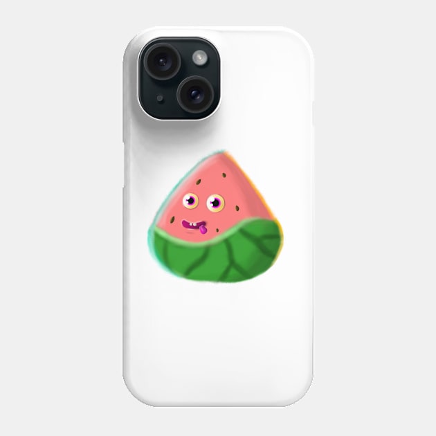 Hairy Watermelon Slice Phone Case by THUR Studio